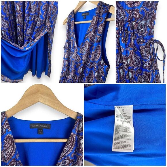 Banana Republic Indigo Paisley Maxi Dress - Picture 10 of 12